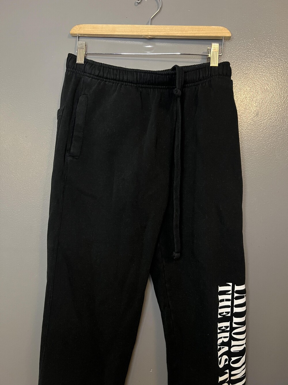 Taylor Swift Eras Tour Sweatpants Womens Small Black Joggers Lounge Pants